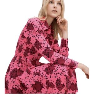 kate spade pink bubble dot smocked dress